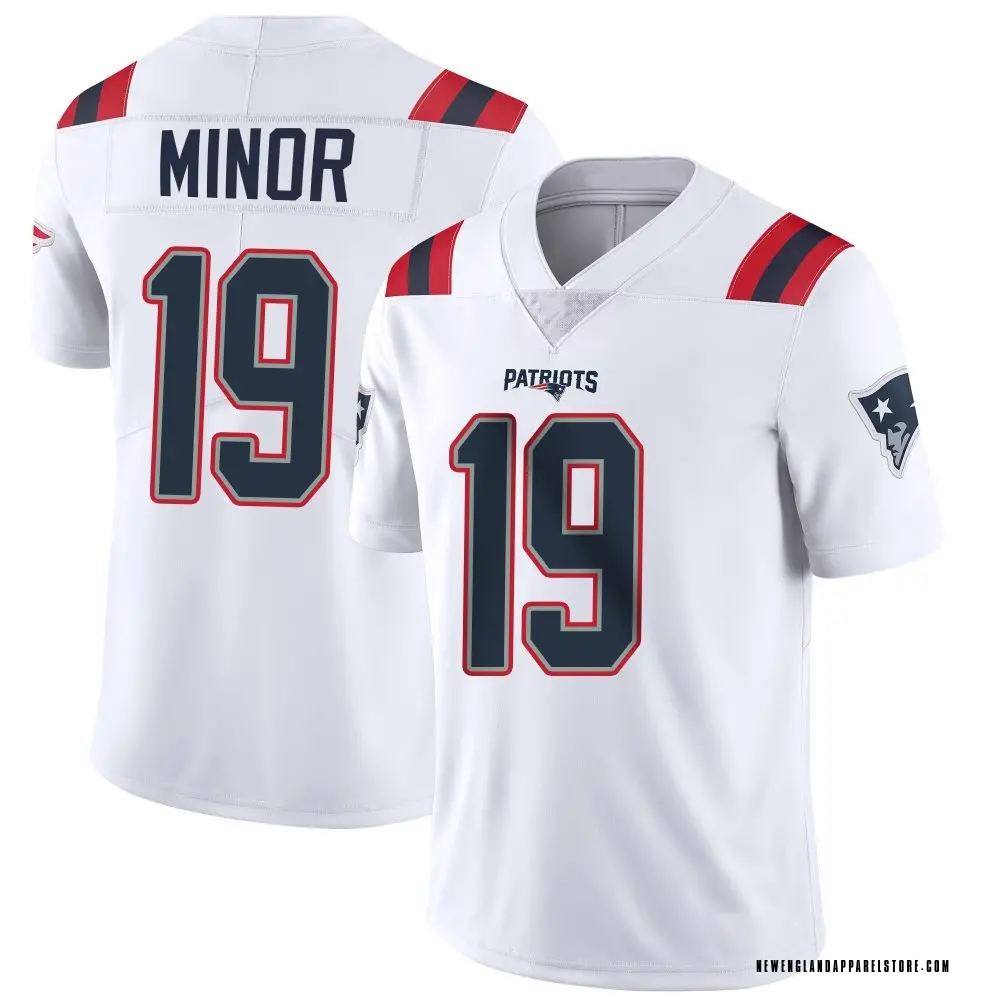 Kobee Minor Youth Limited White New England Patriots Vapor Untouchable Jersey