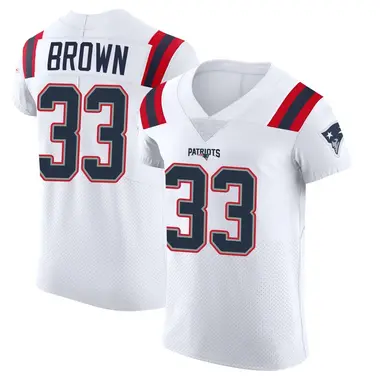 Mike Brown Men's Elite White New England Patriots Vapor Untouchable Jersey
