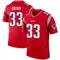 Mike Brown Men's Legend Red New England Patriots Inverted Jersey