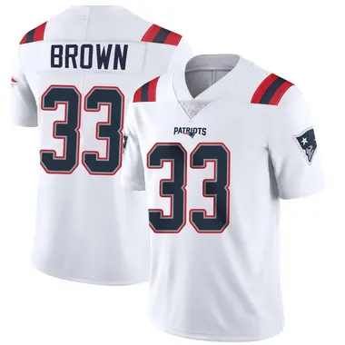 Mike Brown Men's Limited White New England Patriots Vapor Untouchable Jersey