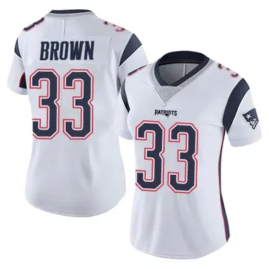 Mike Brown Women's Limited White New England Patriots Vapor Untouchable Jersey