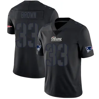Mike Brown Youth Limited Black Impact New England Patriots Jersey