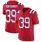 Myles Montgomery Men's Limited Red New England Patriots Vapor Untouchable Alternate Jersey
