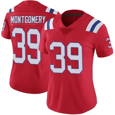 Myles Montgomery Women's Limited Red New England Patriots Vapor Untouchable Alternate Jersey