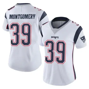 Myles Montgomery Women's Limited White New England Patriots Vapor Untouchable Jersey