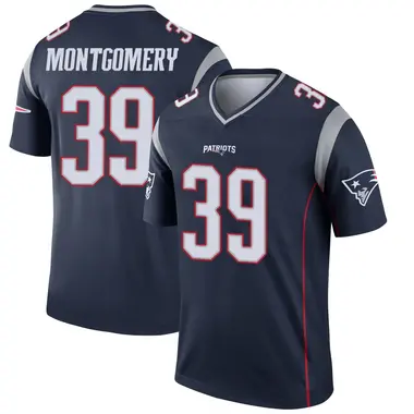 Myles Montgomery Youth Legend Navy New England Patriots Jersey
