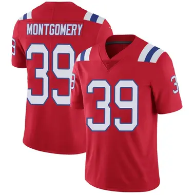 Myles Montgomery Youth Limited Red New England Patriots Vapor Untouchable Alternate Jersey