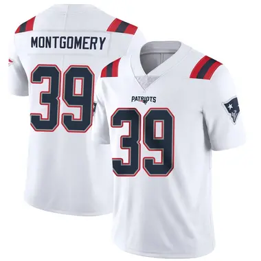 Myles Montgomery Youth Limited White New England Patriots Vapor Untouchable Jersey