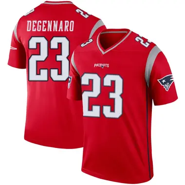 Nick DeGennaro Men's Legend Red New England Patriots Inverted Jersey