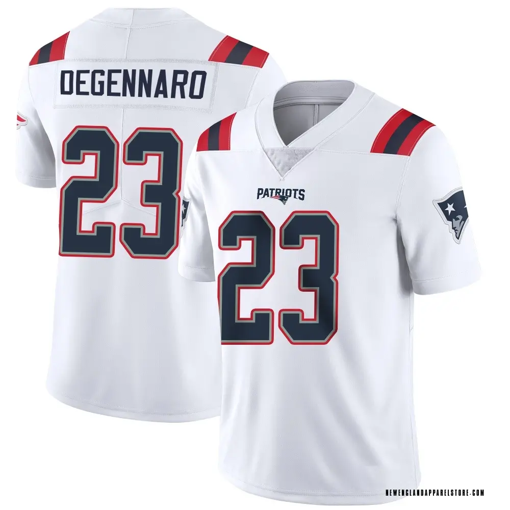 Nick DeGennaro Men's Limited White New England Patriots Vapor Untouchable Jersey