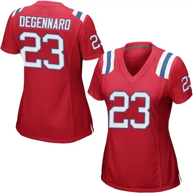 Nick DeGennaro Women's Game Red New England Patriots Alternate Jersey