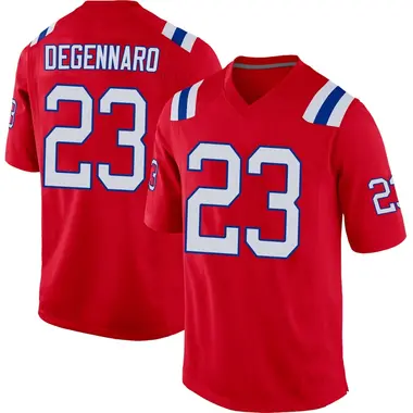Nick DeGennaro Youth Game Red New England Patriots Alternate Jersey