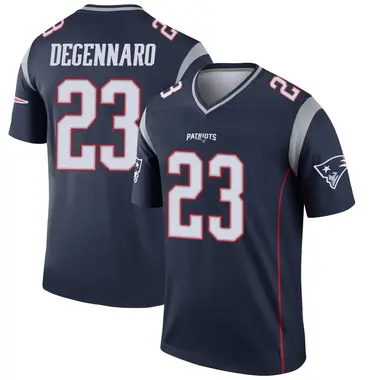 Nick DeGennaro Youth Legend Navy New England Patriots Jersey