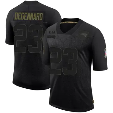 Nick DeGennaro Youth Limited Black New England Patriots 2020 Salute To Service Jersey