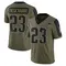 Nick DeGennaro Youth Limited Olive New England Patriots 2021 Salute To Service Jersey