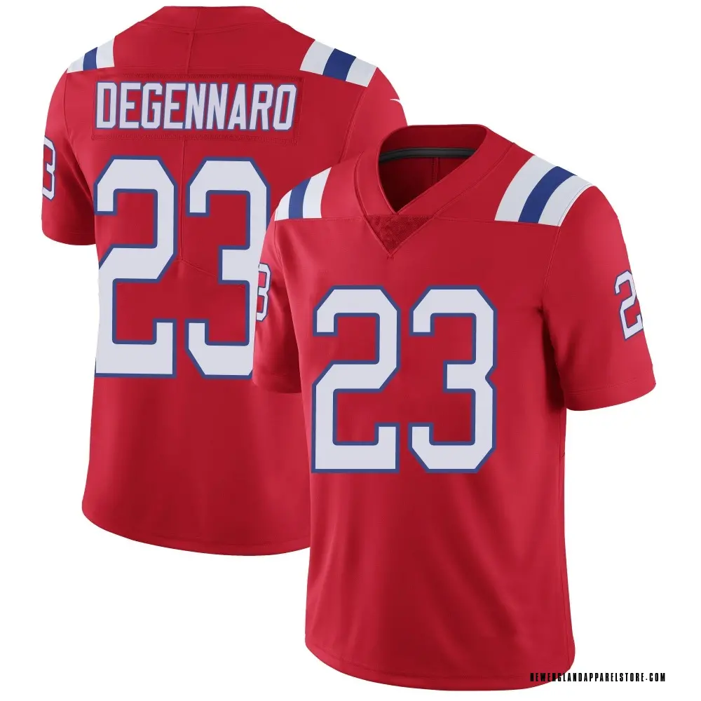 Nick DeGennaro Youth Limited Red New England Patriots Vapor Untouchable Alternate Jersey