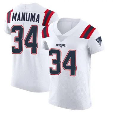 Peter Manuma Men's Elite White New England Patriots Vapor Untouchable Jersey