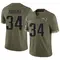 Peter Manuma Men's Limited Olive New England Patriots 2022 Salute To Service Jersey
