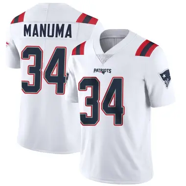 Peter Manuma Men's Limited White New England Patriots Vapor Untouchable Jersey