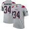 Peter Manuma Youth Legend Gray New England Patriots Inverted Jersey