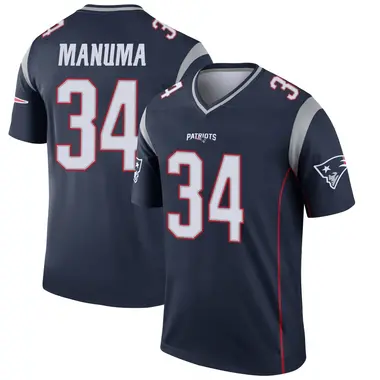 Peter Manuma Youth Legend Navy New England Patriots Jersey