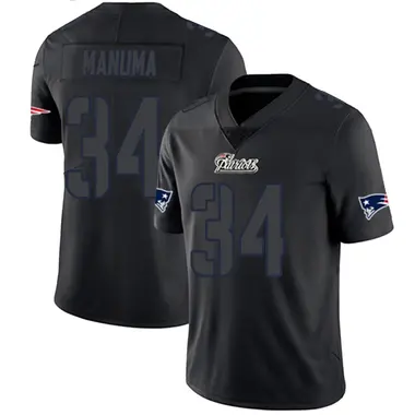 Peter Manuma Youth Limited Black Impact New England Patriots Jersey