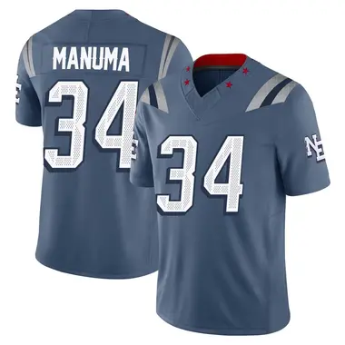 Peter Manuma Youth Limited Blue New England Patriots Storm 2025 Rivalries Collection Jersey