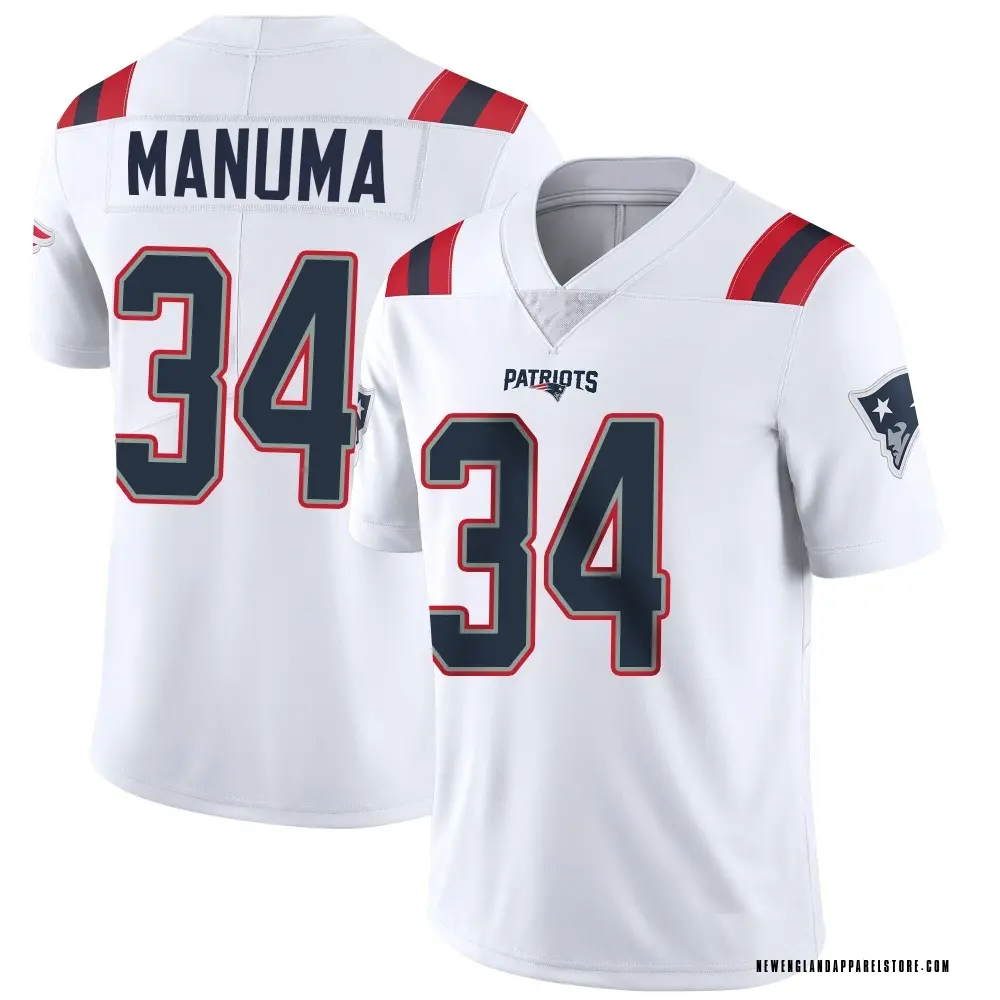 Peter Manuma Youth Limited White New England Patriots Vapor Untouchable Jersey