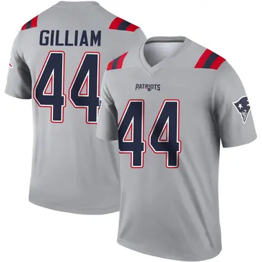 Reggie Gilliam Men's Legend Gray New England Patriots Inverted Jersey
