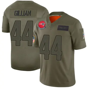Reggie Gilliam Men's Limited Camo New England Patriots 2019 Salute to Service Jersey