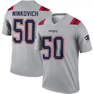 Rob Ninkovich Men's Legend Gray New England Patriots Inverted Jersey