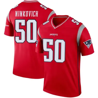 Rob Ninkovich Men's Legend Red New England Patriots Inverted Jersey