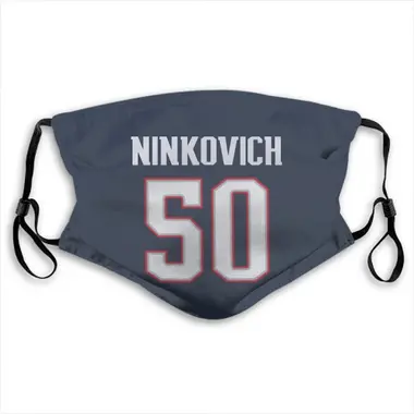 Rob Ninkovich Name & Number Navy New England Patriots Face Mask