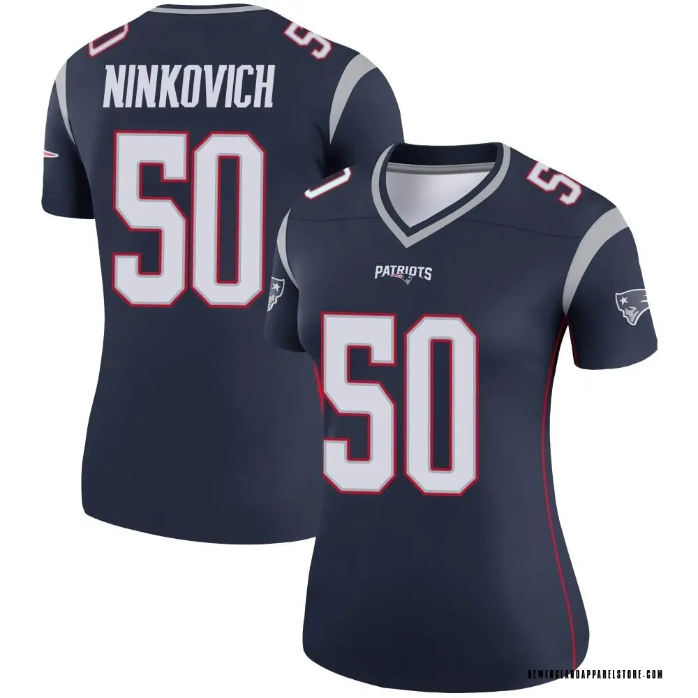 Rob Ninkovich Women's Legend Navy New England Patriots Jersey
