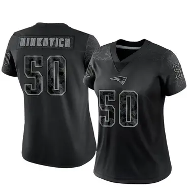 Rob Ninkovich Women's Limited Black New England Patriots Reflective Jersey