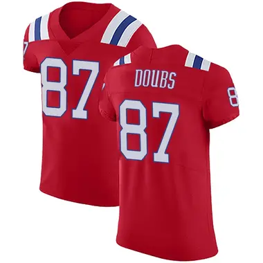 Romeo Doubs Men's Elite Red New England Patriots Vapor Untouchable Alternate Jersey