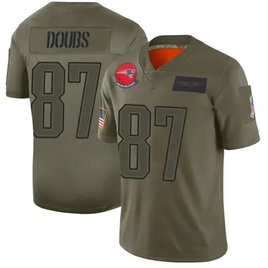 Romeo Doubs Men's Limited Camo New England Patriots 2019 Salute to Service Jersey