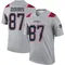 Romeo Doubs Youth Legend Gray New England Patriots Inverted Jersey