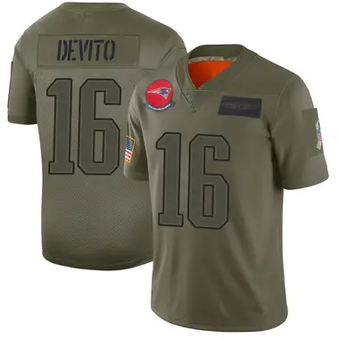 Tommy DeVito Men's Limited Camo New England Patriots 2019 Salute to Service Jersey