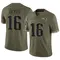 Tommy DeVito Men's Limited Olive New England Patriots 2022 Salute To Service Jersey