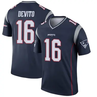 Tommy DeVito Youth Legend Navy New England Patriots Jersey