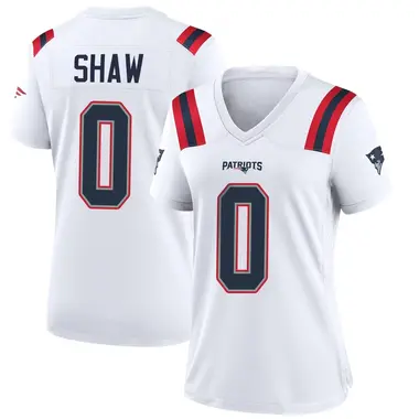 Travis Shaw Women's Game White New England Patriots Jersey
