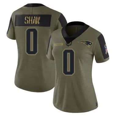 Travis Shaw Women's Limited Olive New England Patriots 2021 Salute To Service Jersey