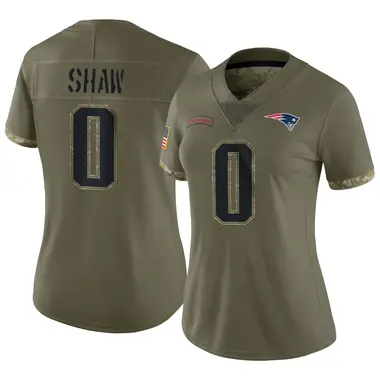 Travis Shaw Women's Limited Olive New England Patriots 2022 Salute To Service Jersey