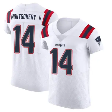 Ty Montgomery II Men's Elite White New England Patriots Vapor Untouchable Jersey