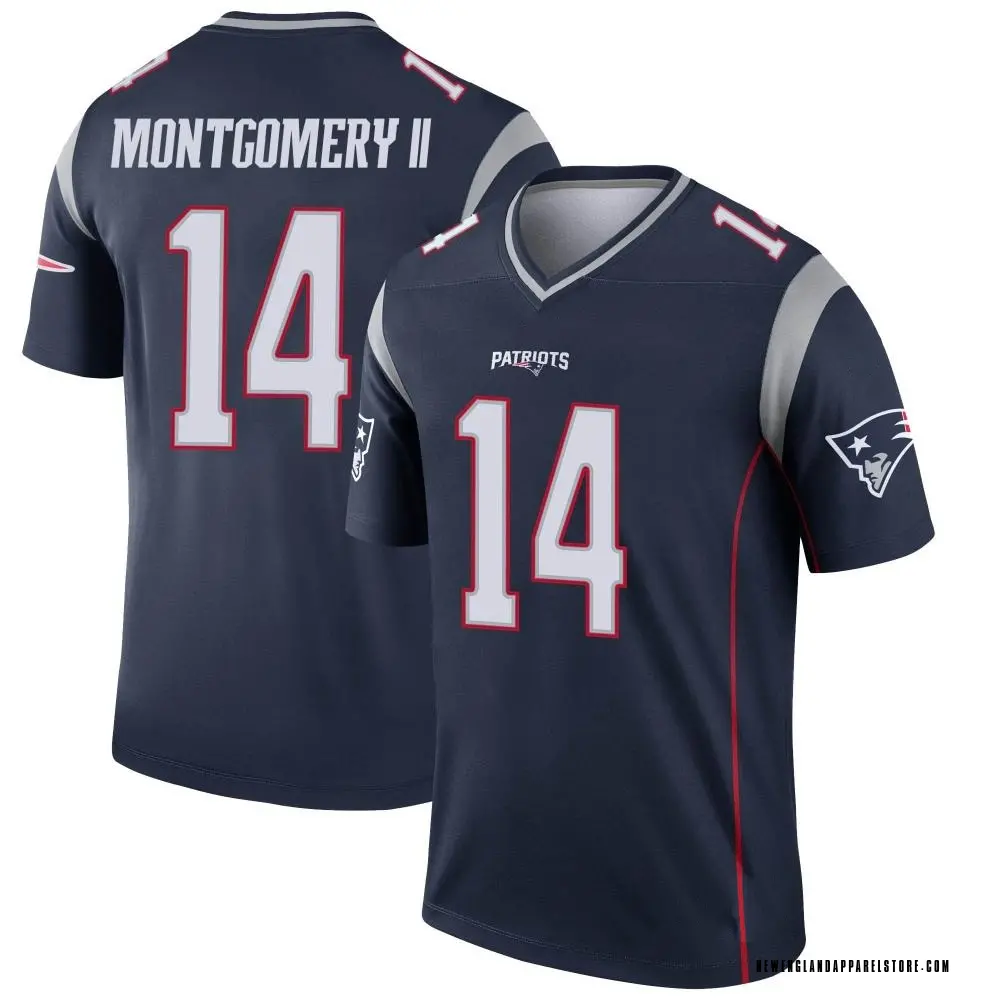 Ty Montgomery II Men's Legend Navy New England Patriots Jersey
