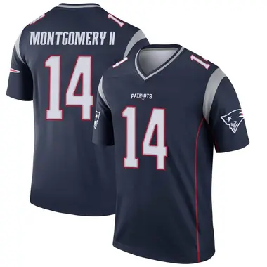 Ty Montgomery II Men's Legend Navy New England Patriots Jersey