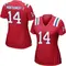 Ty Montgomery II Women's Game Red New England Patriots Alternate Jersey