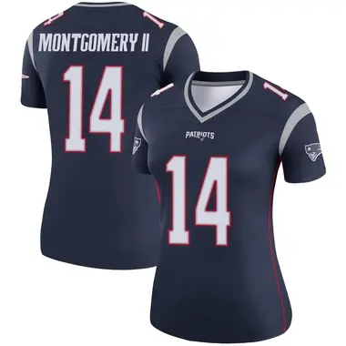 Ty Montgomery II Women's Legend Navy New England Patriots Jersey