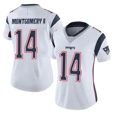 Ty Montgomery II Women's Limited White New England Patriots Vapor Untouchable Jersey